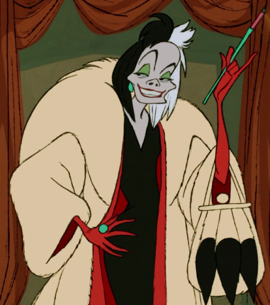 Cruella De Vil - Ugly Cartoon Characters